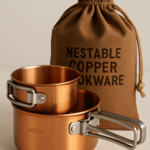 Nestable Copper Cookware Set