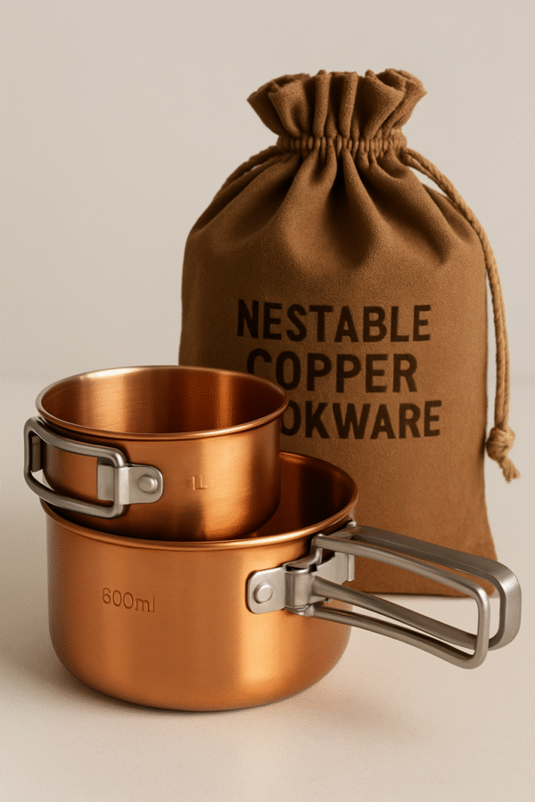 Nestable Copper Cookware Set