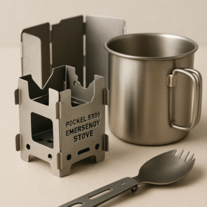 Pocket-Sized Emergency Stove with Cup
