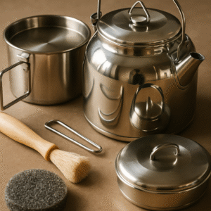 Stainless Steel Camping Kettle Set